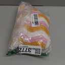 NIFTRIRY 2 Piece Sets for Women Short Sleeve Striepd Crochet Cover Up Tied Shorts Beach Clothes Pink (Large)