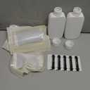 Dunkive 18pcs Urine Test Complete Kit Includes 2pcs 3.3oz/100ml Translucent Bottle, 10pcs Adhesive Urine Temperature Test Strips, 6pcs Warmer Pack for Urine Insulation, Portable Urine Test Kit at Home