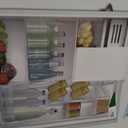 Frigidaire Retro Compact Fridge with Chiller, 3.2 cu ft Countertop Fridge with Built-In Bottle Opener, Compact Refrigerator for Office, Bedroom, Dorm Room or Cabin - 18.7"D x 19.01"W x 33.27"H (White)