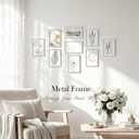 4x6 Silver Metal Picture Frame with Real Glass, Unique Cute Rope Design, Wall Mount or Tabletop Display