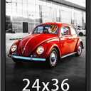 Picrit 24x36 Black Poster Frame, Wall Mounting Picture Frame for Gallery Wall, Vertical and Horizontal Hanging, 1 Pack
