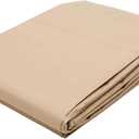 Tarps Now 6x8 Feet Poly Tarp |12 MIL Heavy Duty Waterproof Cover |Rip and Tear Proof Plastic Tarp with Rustproof Aluminum Grommets & Reinforced Edges |Ideal for Roof Repairs, Landscaping-Tan (6' X 8' (Actual Size 5'-6" X 7'-6"))