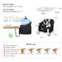 MTWML Hook On High Chair with Tray,Portable Baby High Chair that Attaches to Table,Clip On Fast Table Seat for Babies and Toddlers.Baby Feeding Seat for Dining Tables and Counter(Pure-Black)