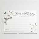 2 x CARDAMONOLY Share a Memory Card for Celebration of Life  4 x 6 Pack of 50  White Floral Design for Funeral Keepsakes or Guest Book Remembrance and Birthday Memory Book