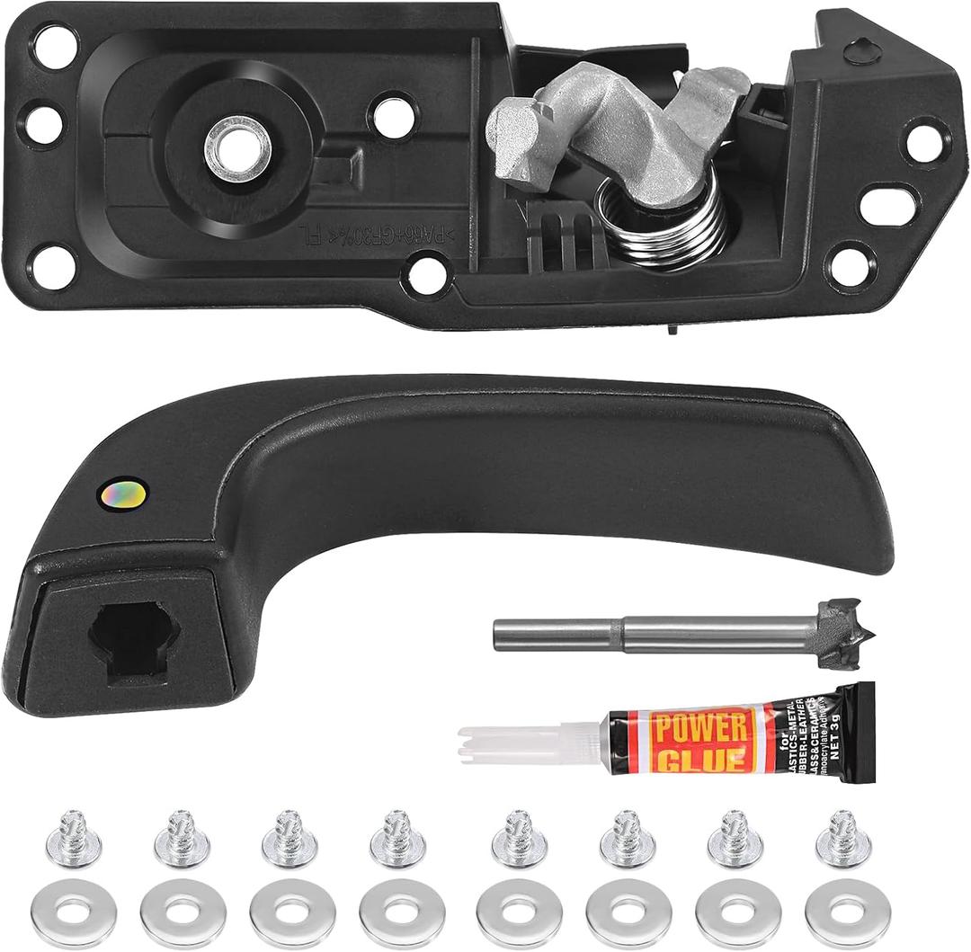 Yinlowa Front Left Driver Side Interior Door Handle Kit Replacement for 2007-2013 Chevy Silverado Tahoe Suburban Avalanche, GMC Sierra Yukon XL, Cadillac Escalade, Replaces 20833606 20871488 80374