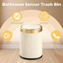 URALFA Bathroom Trash Can Automatic Touchless, Motion Sensor Trash Can