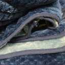 PetAmi Waterproof Dog Blanket, Leakproof XL Pet Blanket for Large Dogs, Furniture Sofa Couch Cover Protector, Fleece Cat Throw Bed Crate Kennel, Reversible Washable Soft Plush, Twin 60x80 Navy Blue