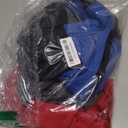 CADMUS 3/4 Pack Women Biker Compression Short Leggings for Yoga with Big Pockets (Large, 4 Packs: Black+Grey+Blue+Red)