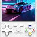R36Ultra Retro Handheld Game Console,4.0-Inch 720x720 IPS HD Screen,Preloaded 20K+ Classic Games,Linux Open Source WiFi Multiplayer Portable Travel Gift for Gamers & Adults (White)