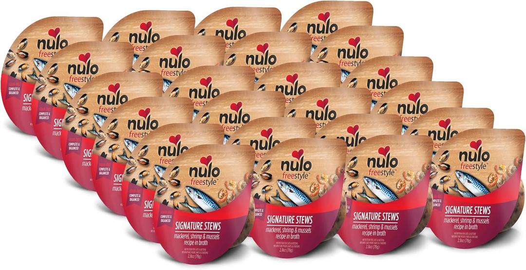 Nulo Freestyle Wet Cat Food 24 Pack Mousse, Smooth As Silk Texture with High Animal-Based Protein for Complete and Balanced Nutrition Your Kitten to Senior Cat Will Crave, BBD 04/10/2028