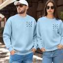 ASTANFY Mom Sweatshirt Dad Sweatshirt: Mom And Dad Shirts Parents Outfits Pregnancy Gifts Fall Crewneck Sweatshirts (Small)