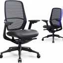 Ergonomic Office Chair, High Back Mesh Desk Chair with Adjustable Lumbar Support, Reclining Backrest, 4D Armrests, Breathable Mesh, Comfortable Computer Chair for Home Office, Work,Study