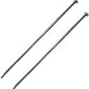 Westbrass D124-2-26 3/8" x 20" Brass Flat Head Toilet Riser Supply Line, Polished Chrome (2-Pack)