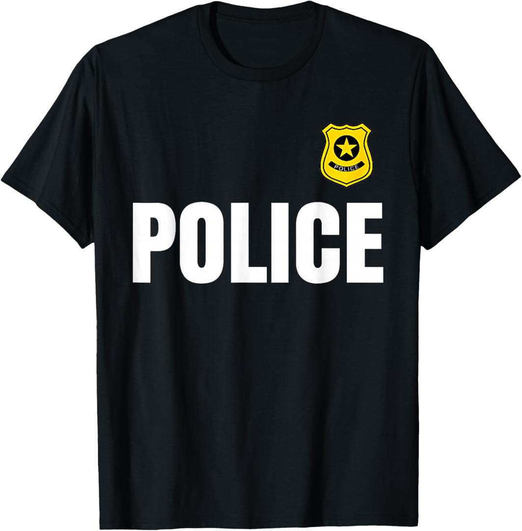 Policeman Police Officer Costume Police Officer Halloween T-Shirt. XS Size