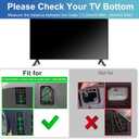 Yaotieci TV Legs for Onn Roku TV Stand Legs, Base Stand Only for Onn Roku, Please Measure The Distance Between The Centers of The TV Holes, with Screws and Instruction