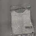 Nlife Womens Nashville Sparkly Fringe Sleeveless Tops Concert Raceback Ribbed Tank Tops with Glitter Tassel (White, M)