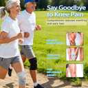 Knee Brace for Men Women with Side Stabilizers & Patella Gel Pad,Non Slip Adjustable Knee Compression Support for Pain Relief,Meniscus Tear,ACL,Arthritis,Injury Recovery,Running, One SizePack of 1) (Gray)