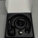 Bluetooth Headset, Wireless Headphone with AI Noise-Canceling Microphone On Ear Wireless Headset with USB Dongle for Computer Office (Black)