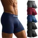BOXHERO Ultra-Soft Boxer Briefs for Men – 10-Pack Breathable Men's Underwear – Anti-Chafing, Moisture-Wicking Boxers (US, Alpha, X-Large, Regular, Regular, Mixed Colors)