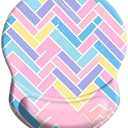 Wrist Support Mouse Pad Non Slip Rubber Wrist Rest Mousepad 8.75in X7.5in Small Desktop Notebook Mouse Mat for Working and Gaming (Geometry CC Wrist)