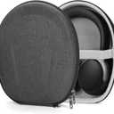 Geekria Shield Case Compatible with Bose QC Ultra II, QC, QC 45/35/25/15/SE/Ultra, Replacement Protective Hard Shell Travel Carrying Bag with Cable Storage (Grey)