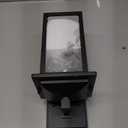 Outdoor Wall Sconces 2 Pack, Exterior Light Lantern Fixtures, Porch Light Lamps Outdoor Wall Mounted in Black Finish with Seeded Glass for House, Garage, Patio, Yard, Garden Black