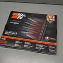 K&N High-Flow Original Lifetime Engine Air Filter: Increase Power: Premium, Washable: Compatible with 2022-2025 FORD: Bronco, Bronco Raptor, Ranger, Ranger Raptor, 33-5132