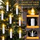 Hohean 20 Pcs C7 LED Bulbs Clip on Candles for Christmas Trees, Pcs Large Flameless Candle Lights, Warm White C7 LED Taper Candle String Lights for Holiday Wedding Party Decoration