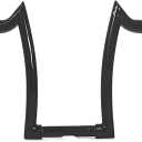 Black 16 Inch Rise 1.25” Fat 1" Clamp Meathook Bar Ape Hanger Handlebar Fit for Harley Sportster 883 1200 XL Softail FLST FXST Dyna, Road King Handlebars 1994-2023, Road Glide Handle Bar 1998-2013
