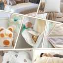 PLANTIONAL Natural Cotton Batting for Quilts: 71-Inch x 79-Inch Light Weight Purely Natural All Season Quilt Batting for Quilts, Craft and Wearable Art