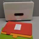 Self Drying Smart Cutting Board Knife Set  Ultra High Heat Advanced Auto Cleaning  Color Coded Chopping Board Organizer & Stainless Steel Knives Set Holder (Premium) (Economy)