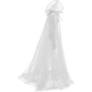 Tremour Haunted Hooded Cape Ghost Costume Capes for Women Bride Hooded Cape Cloak Tremour Haunted Hooded Cape Ghost Costume Capes for Women Bride Hooded Cape Cloak