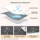 Bedsure ComfyFleece® Waterproof Blanket for Bed, Queen（86"x108"）Cream
