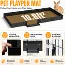 Guinea Pig Cages DIY Small Animal Playpen with Waterproof Liner, Expandable Cage for Guinea Pigs, Metal Wire Yard Fence Rabbit Cage