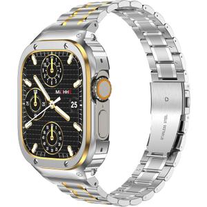 Stainless Steel Band with Case for Apple Watch Bands Ultra 3/2/1