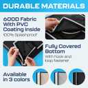 Garnetics Outdoor TV Cover 65 Inch Waterproof, TV Enclosures with Smart Shield Screen Protectors, Ideal for Outdoor Use, Moving, and Storage - US Flag