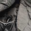 Orzbow Universal Footmuff for Stroller, Winter Warm Baby Stroller Bunting Bag, Waterproof Windproof Warm Polar Fleece Lined for Toddler Stroller Sleeping Bag, Black (Large)