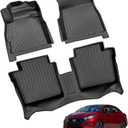 Car Floor Mats Replacement for Nissan Versa 2011-2021 (Not Fit Versa Note) Durable Odorless Front Rear Heavy Duty Custom Fit Carpeted Storage All Weather Anti-Slip Liners
