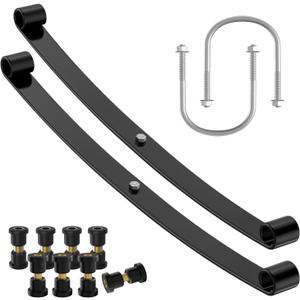 Club Car Rear Leaf Spring Kit, Golf Cart Rear Leaf Spring Kit Suitable for Club Car DS Golf Cart, OEM#: 1010974/103629001, 1015583/102506601, 1012180, 102506401 (Set of 2)