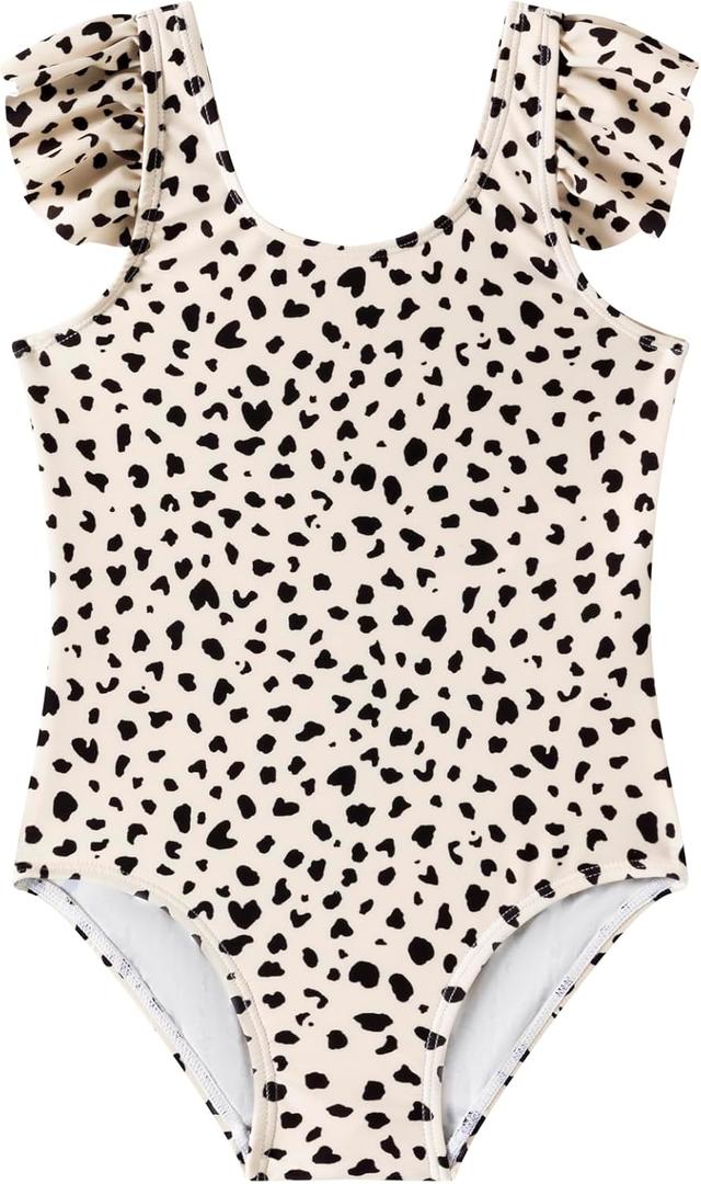 LIZENS Girls Swimwear One Piece Swimsuit Toddler Cute Beach Bathing Suit