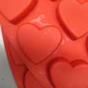 4 Pack Heart Shape Molds, 10 Cavities Non-Stick Silicone Chocolate Molds for Candy, Jello, Gummy, Ice Cube, Soap