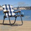 GoSports WOVN Beach Backpack Chair, Premium Folding Camping Chair, Color: Lido