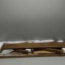 Solid Wood Bench, 43" Farmhouse Entryway Bench for Living Dining Room, Rustic Storage Bench Seat for Indoors, Natural