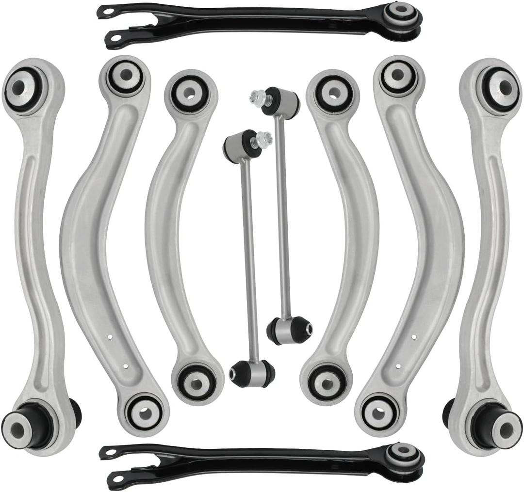 Rear Suspension Kit Aluminum Control Arm,Sway Bar Link Fits For 2012-2015 Mercedes-Benz C250,2008-2014 C300, 2008-2015 C350/C63 AMG, For Mercedes-Benz CLS400 CLS550,E250 E350 E400 E550
