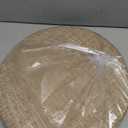 Tromlycs Round Chair Seat Cushion Pad 16 inch for Circle Stool Chairs Non Slip Decorative Foam Cushion Pillow, 1 Piece, 16 x 16 inches, Nature Linen