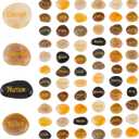 Fabbay Engraved Inspirational Stones, Encouragement Motivational Rocks with Words, Natural River Stone Bulk Set for Garden Decor, Meditation, Positive Gifts & Easter Decorations(Vintage Color,40 Pcs)