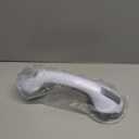 Shower Handle 1 Pack Grab Bars for Bathtubs & Showers, 12 inch Grab Bars for Bathroom with Strong Hold Suction Cup, Balance Bar Safety Hand Rail for Injury, Senior, Elderly Grey (Gray)