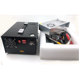 Pcp Air Compressor,4500Psi 30Mpa Auto-Stop Powered by Car 12V DC or Home 110V AC W/Converter Paintball/Scuba Tank Compressor Pump