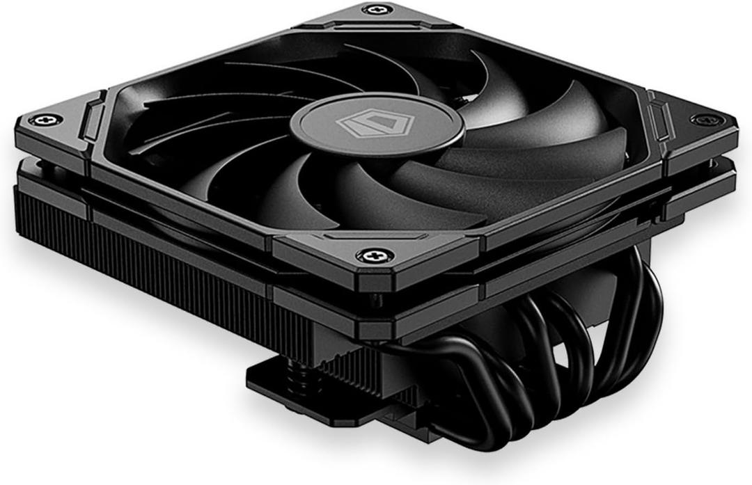 ID-COOLING IS-67-XT Black 67mm Height Low Profile CPU Cooler 6 Heatpipes CPU Air Cooler for HTPCs, ITX, and Small Form Factor Builds, 120x15mm Slim Fan, Support Intel LGA1700/1200/115X, AMD AM5/AM4