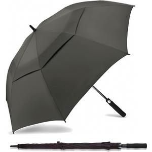 SIEPASA Golf Umbrella Large 62/68/72 Inch Automatic Open Golf Umbrella Extra Large Oversize Double Canopy Vented Umbrella Windproof Waterproof for Men and Women.